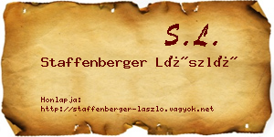 Staffenberger László névjegykártya