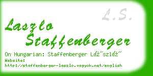 laszlo staffenberger business card